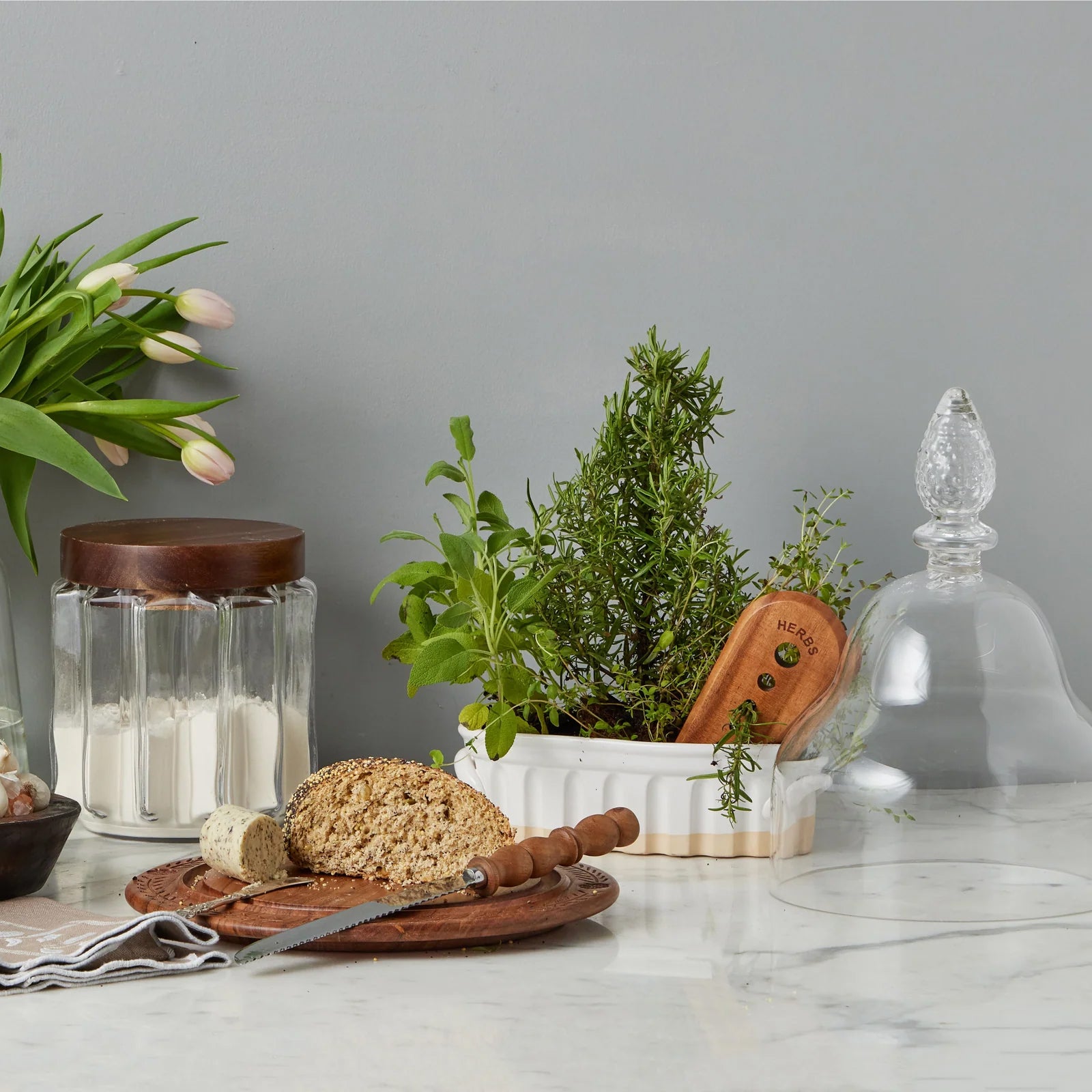 Etu Home Teardrop Glass Cloche
