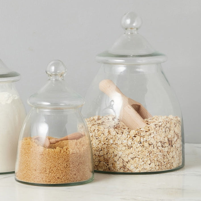 Etu Home Vintage Glass Bon Bon Large Jar with Lid