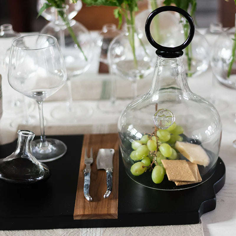 Etu Home Ring Handle Glass Cloche Large Food Cover