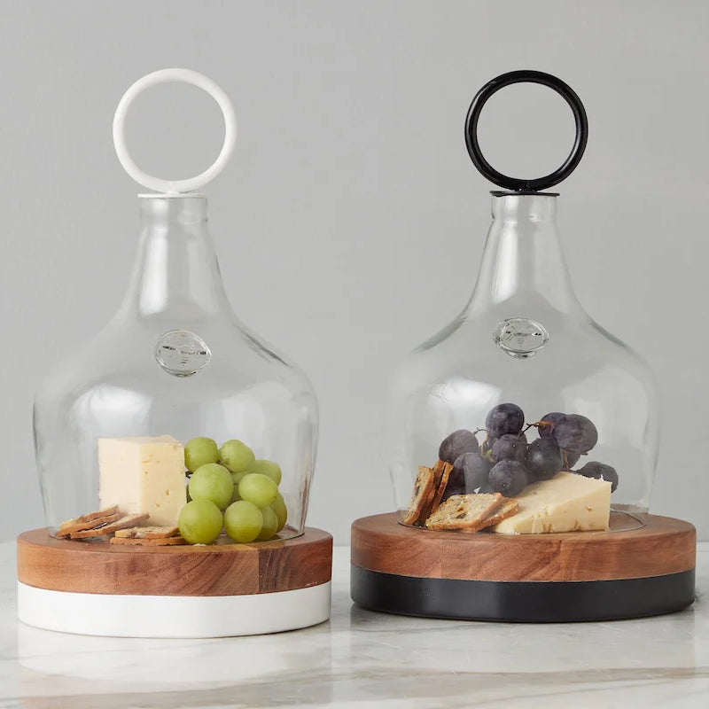 Etu Home Ring Handle Glass Cloche Large Food Cover