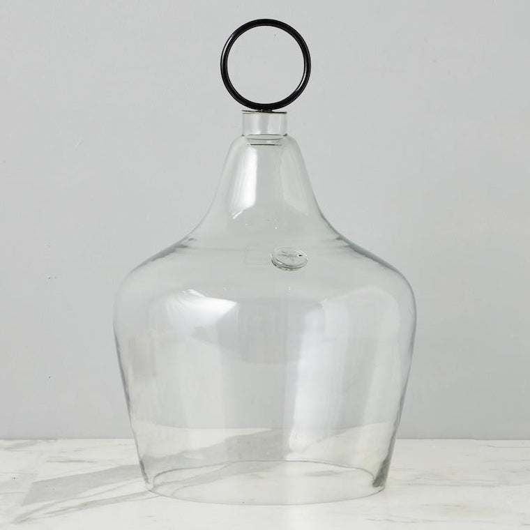 Etu Home Ring Handle Glass Cloche Large Food Cover