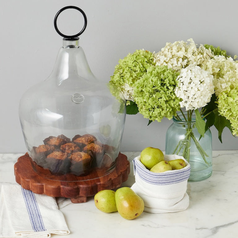 Etu Home Ring Handle Glass Cloche Large Food Cover