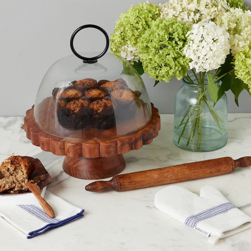 Etu Home Ring Handle Glass Dome Large Food Cover