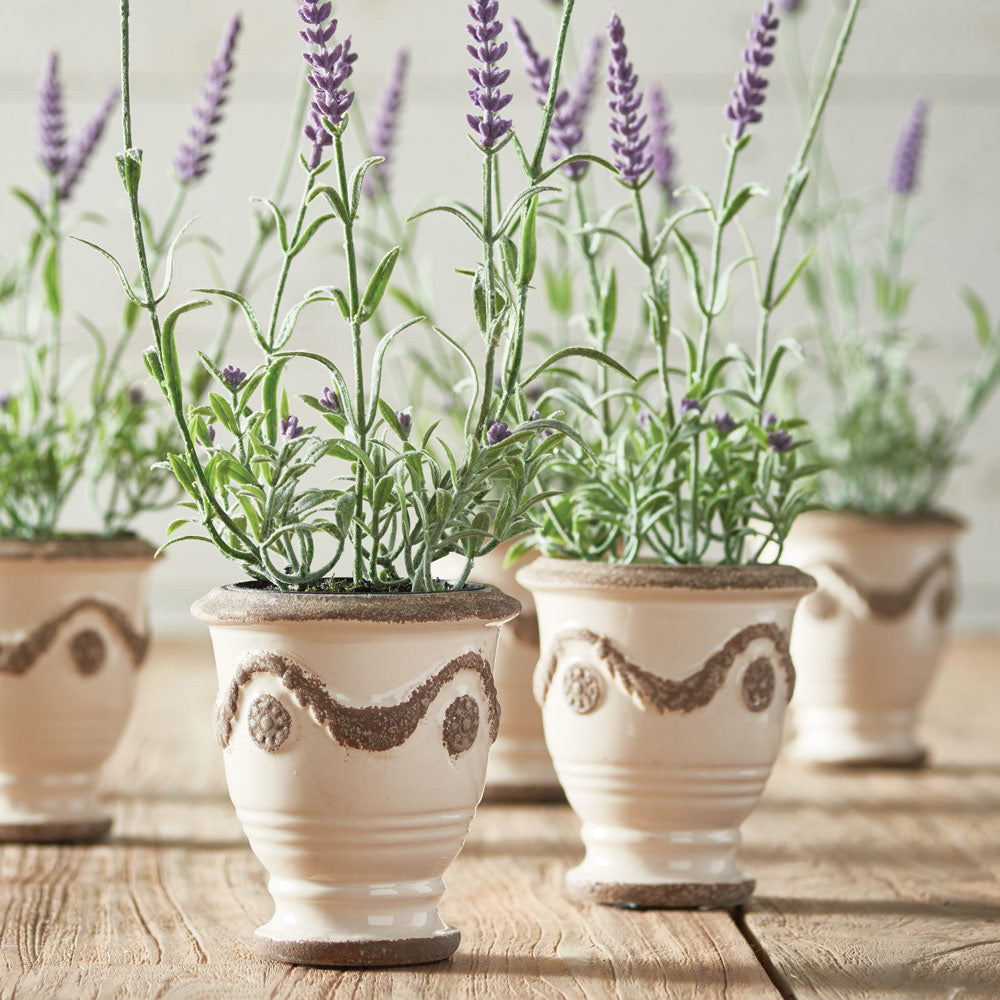 lavender faux plant French Lavender Drop-In 13", Set of 6