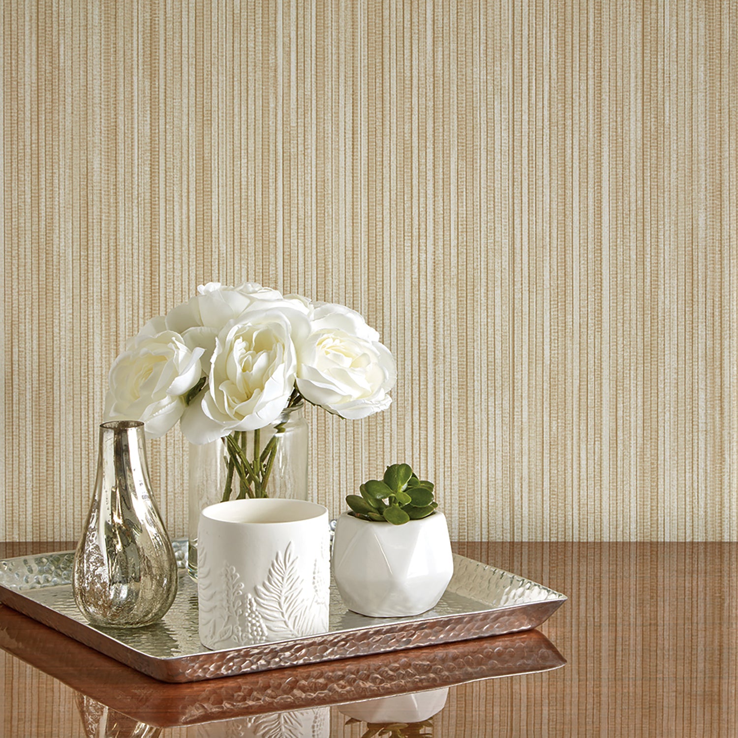 Tempaper & Co Faux Grasscloth Peel & Stick Wallpaper