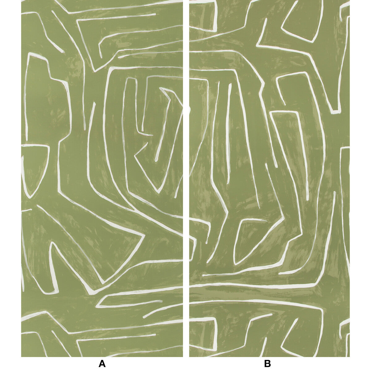 Kelly Wearstler x Lee Jofa Modern Graffito Fern Wallpaper