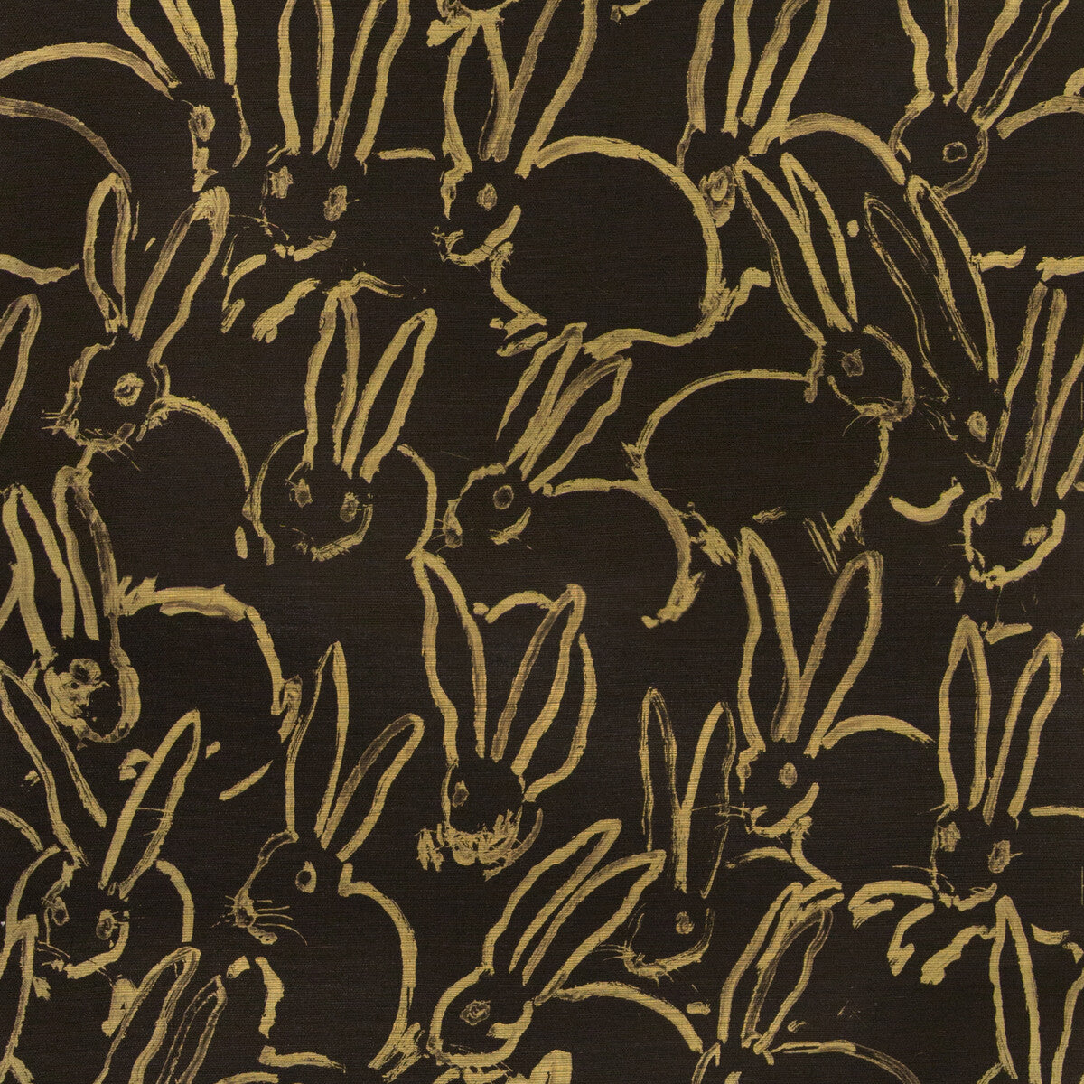 Hunt Slonem x Lee Jofa Modern Hula Black Wallpaper
