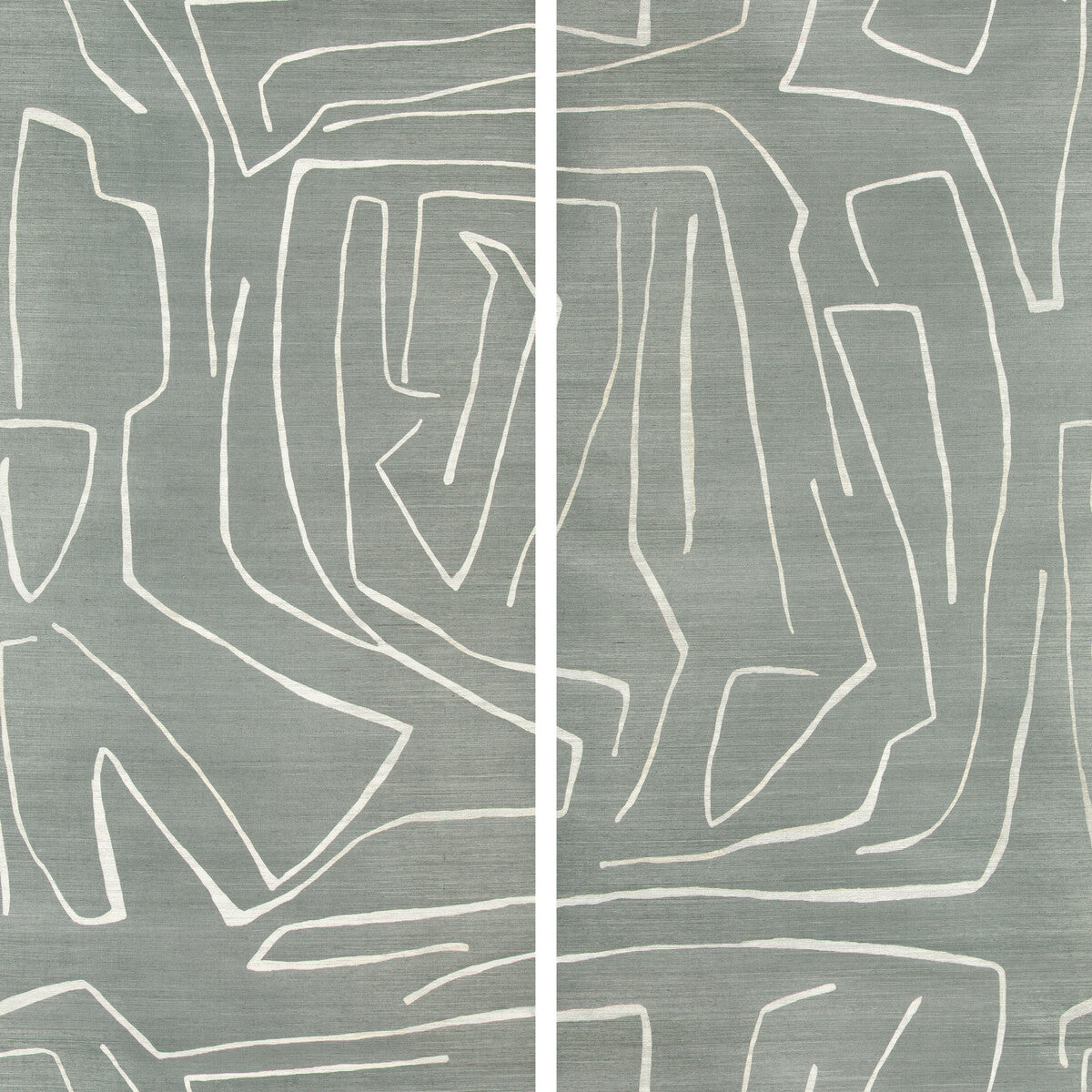 Kelly Wearstler x Lee Jofa Modern Graffito II Denim Wallpaper
