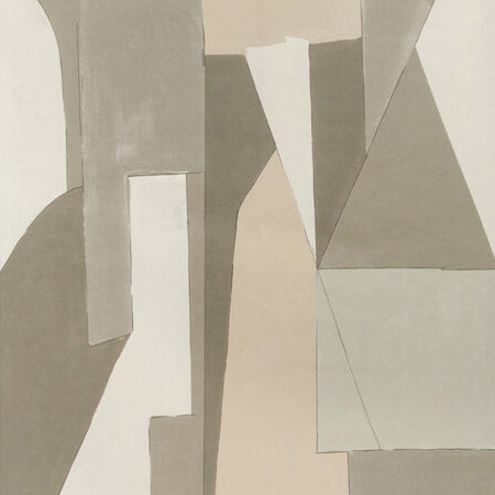 Kelly Wearstler x Lee Jofa Modern District Paper Alabaster Wallpaper