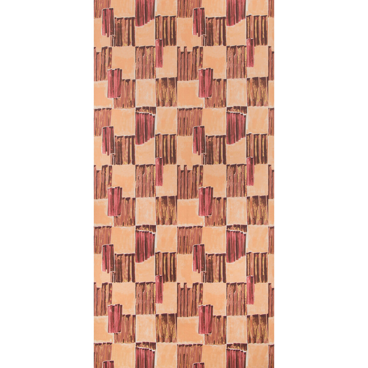 Kelly Wearstler x Lee Jofa Modern Lyre Paper Fiery Wallpaper