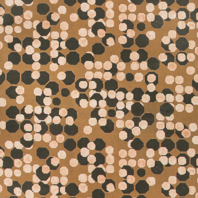 Kelly Wearstler x Lee Jofa Modern Hex Paper Coin Wallpaper