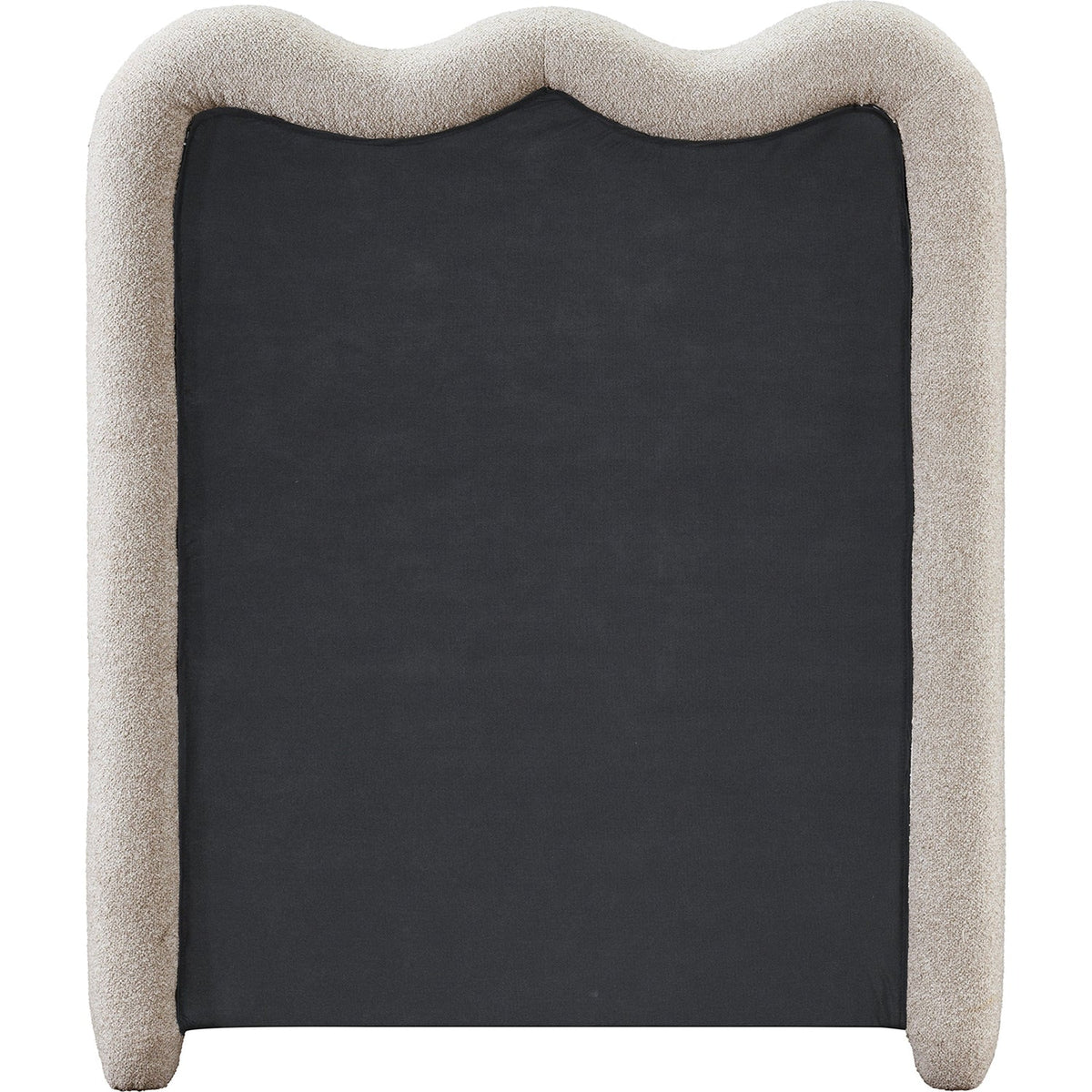 Gavin Beige Chenille Fabric Upholstered Bed