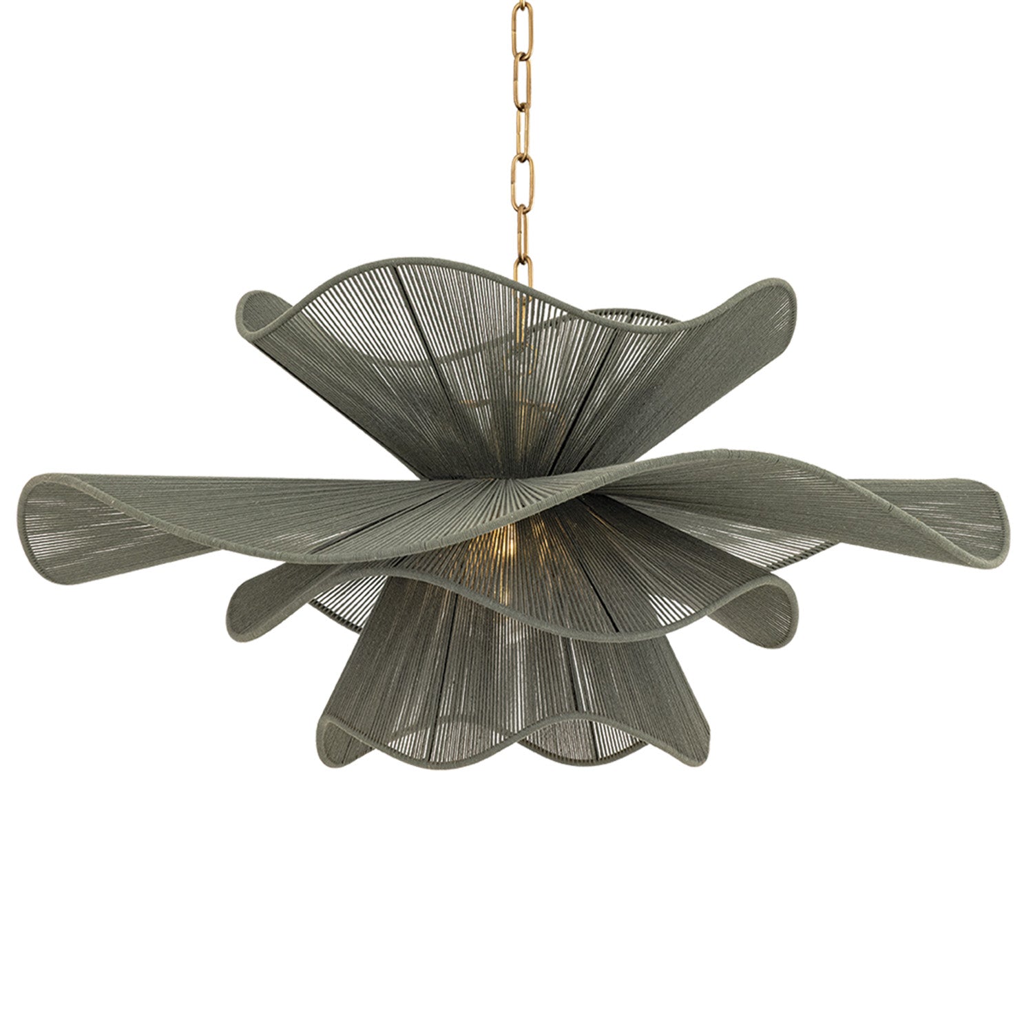 Mitzi Amanda Patina Brass Medium Chandelier