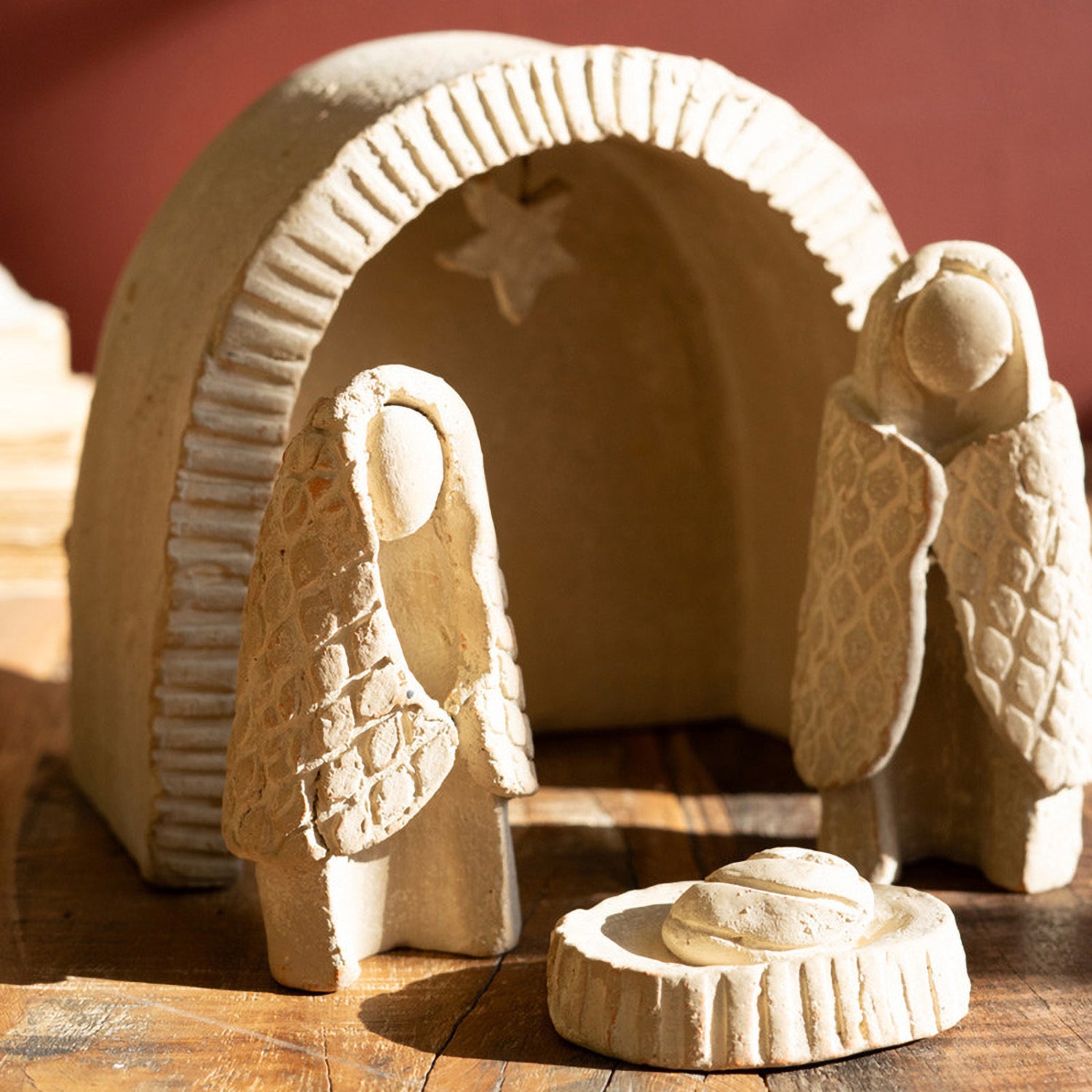 Clay Nativity Set