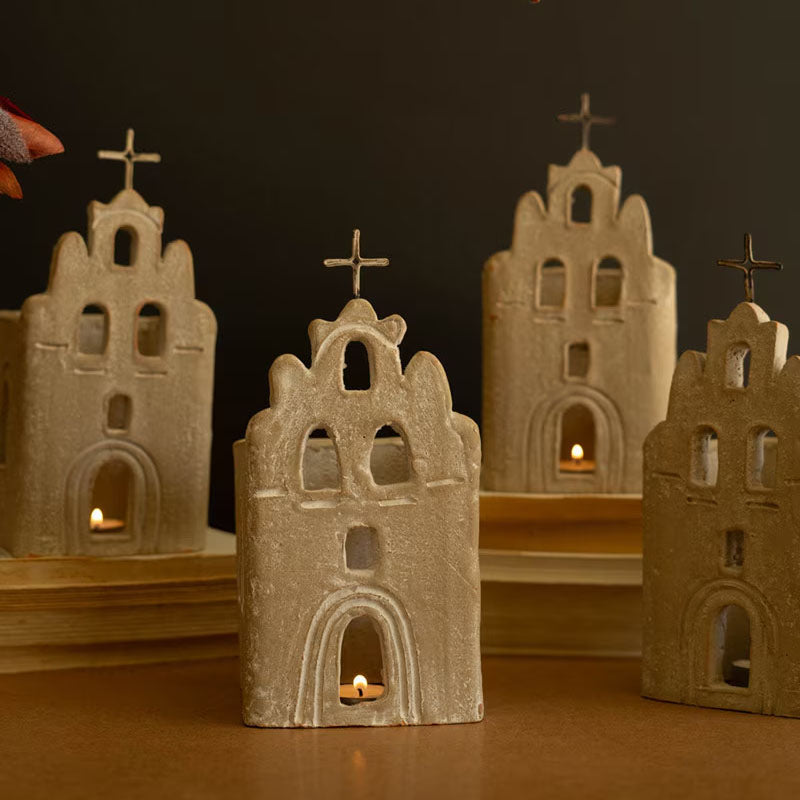 San Antonio Mission Luminary Set of 4