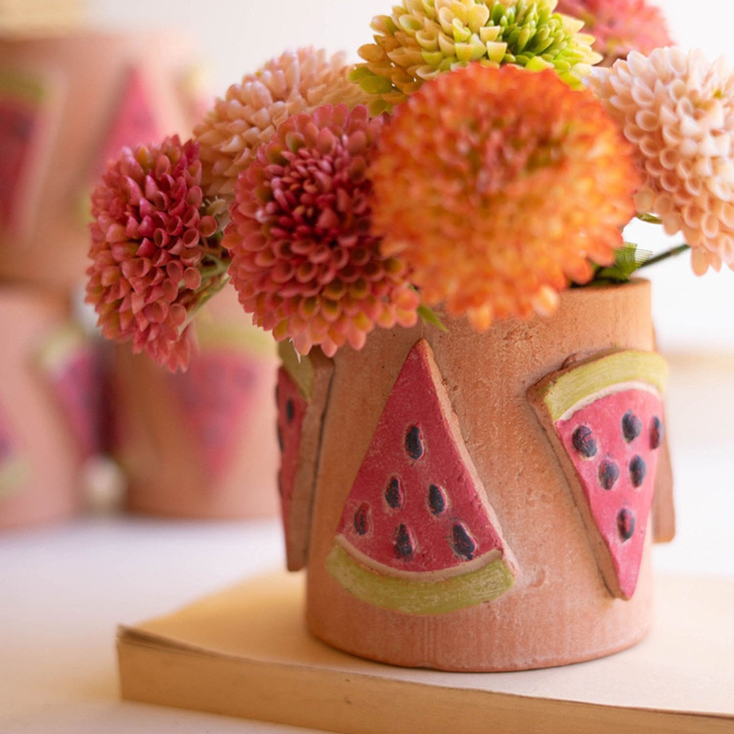 Clay Watermelon Container Set of 4