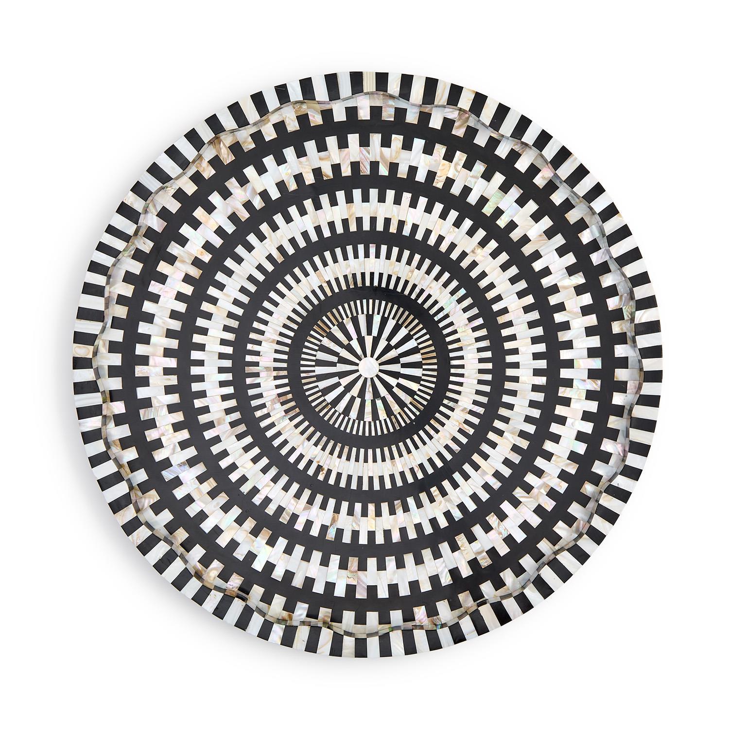 The Concentric Decorative Round Serving Tray