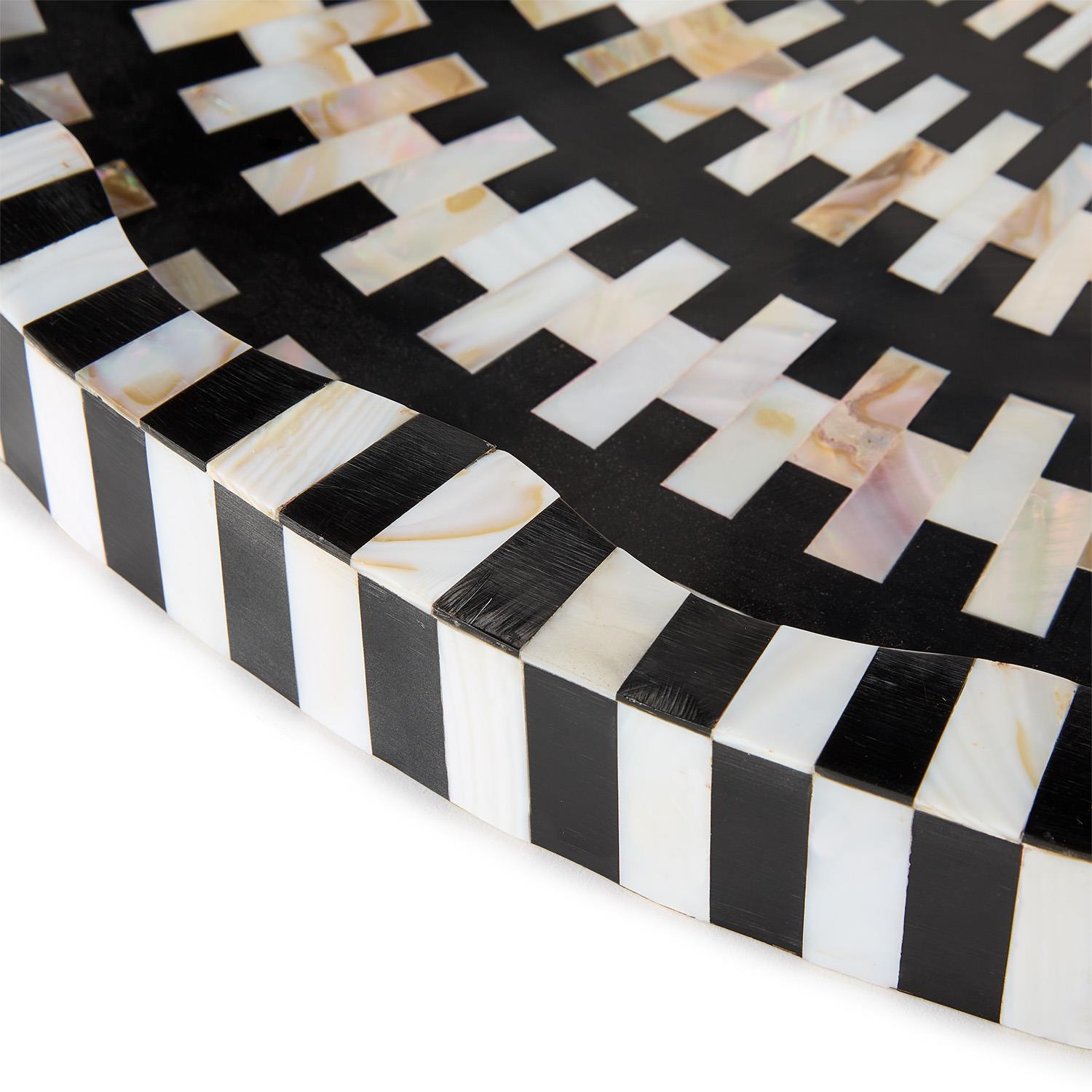 The Concentric Decorative Round Serving Tray