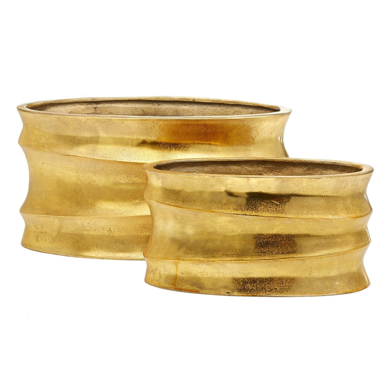 Gold Planter Set of 2