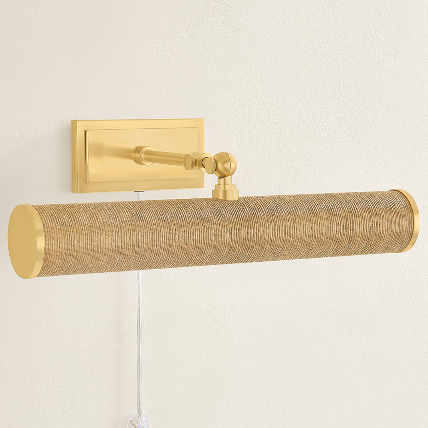 Mitzi Holly Grasscloth Plug In Picture Light