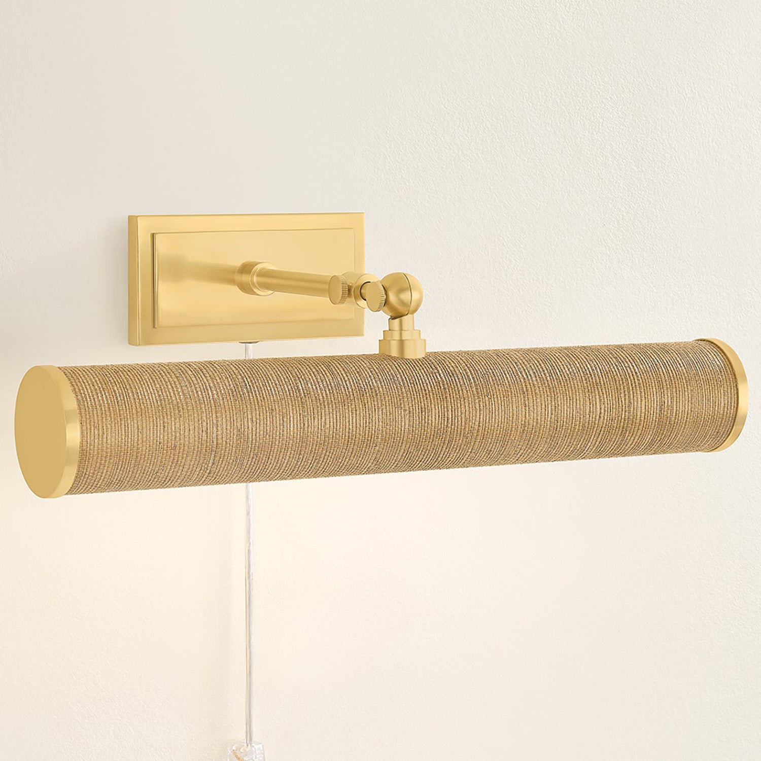 Mitzi Holly Grasscloth Plug In Picture Light