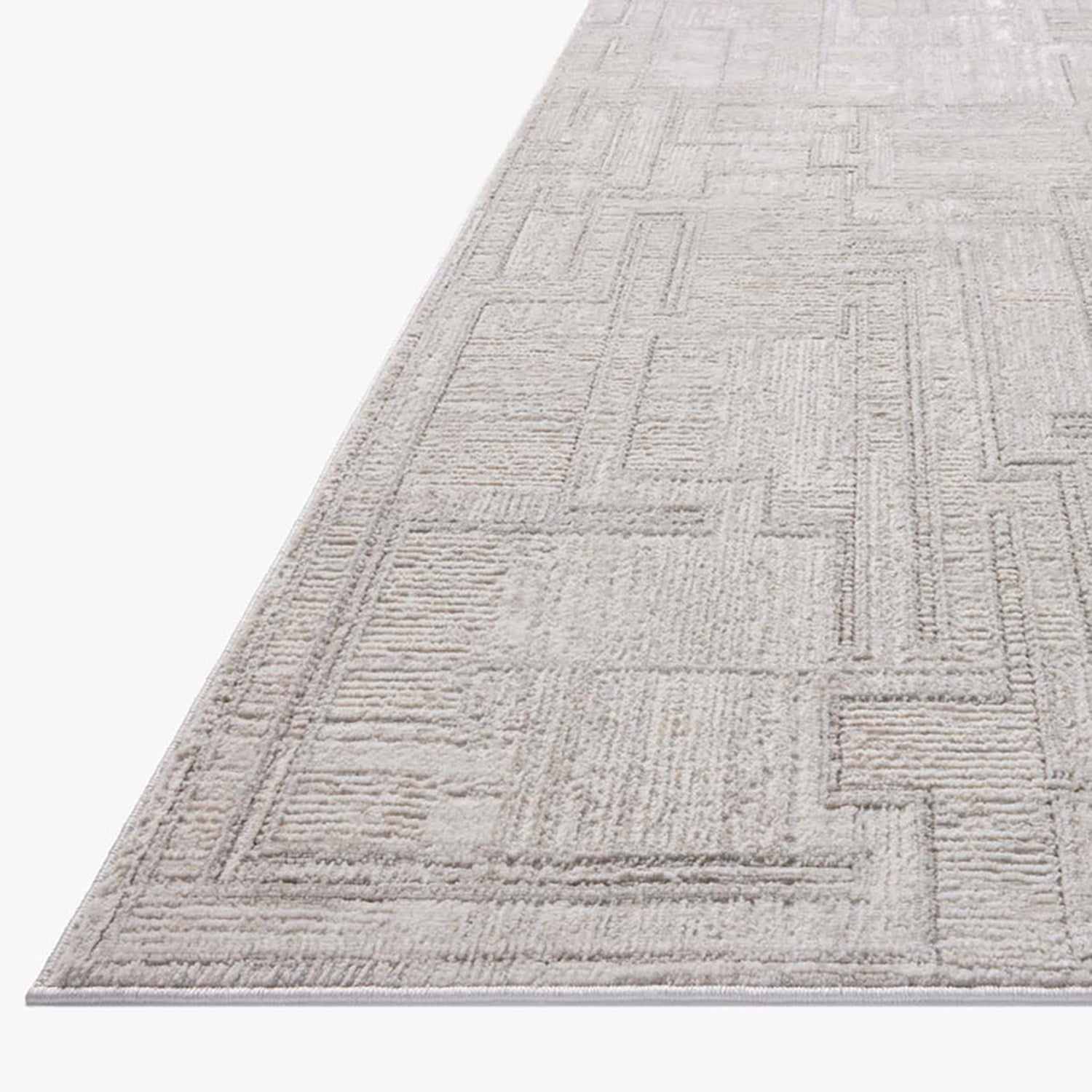 Loloi Hollis Gray/Ivory Power Loomed Rug