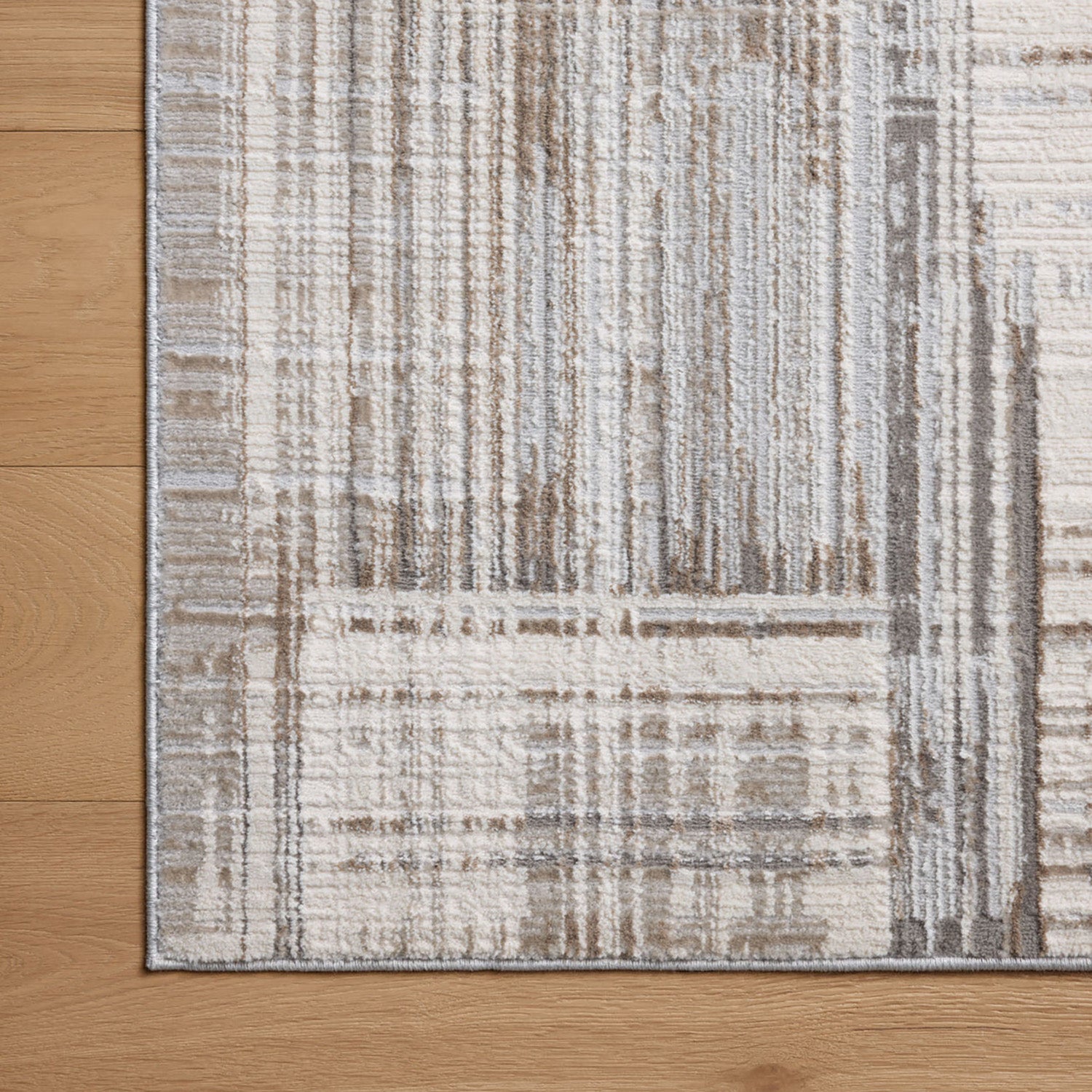 Loloi Hollis Pebble/Ivory Power Loomed Rug