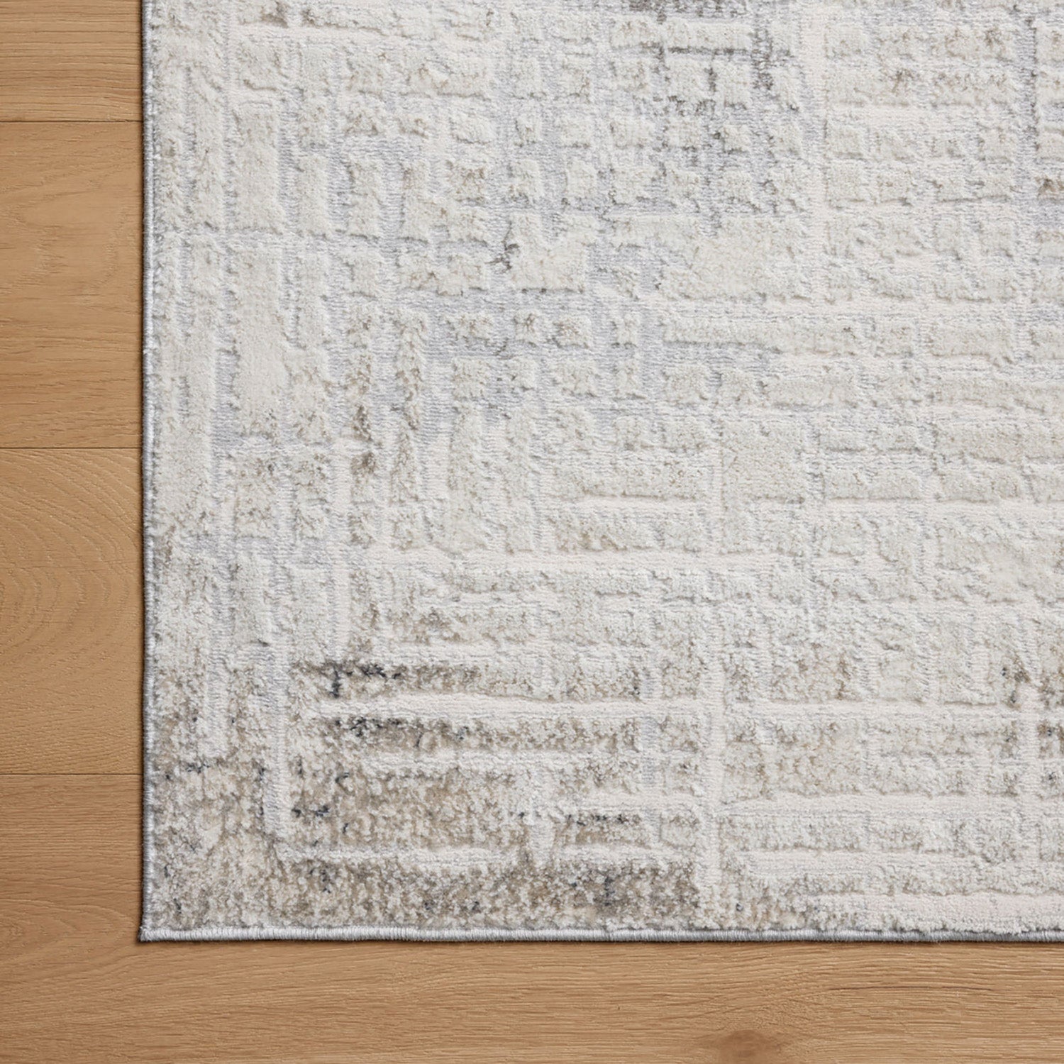 Loloi Hollis Ivory/Stone Power Loomed Rug