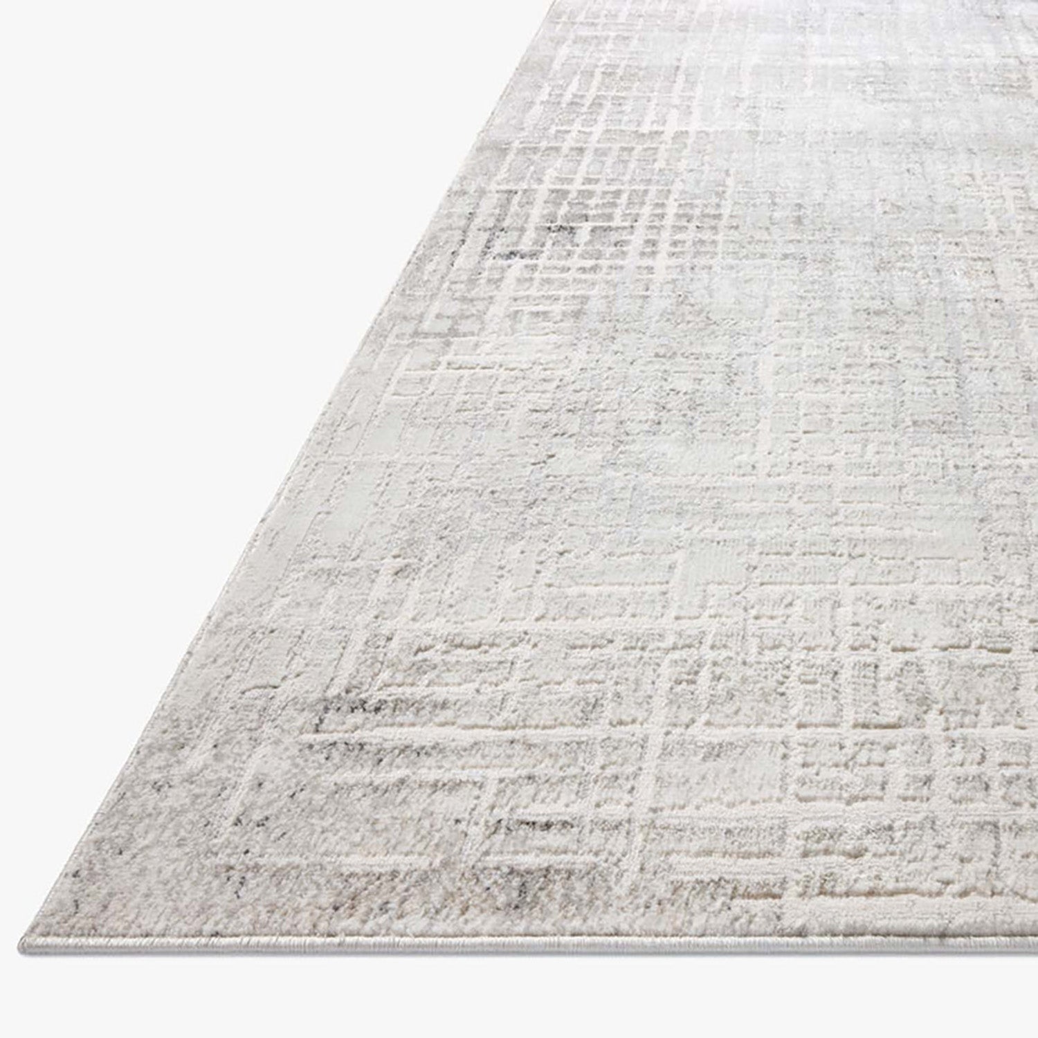 Loloi Hollis Ivory/Stone Power Loomed Rug