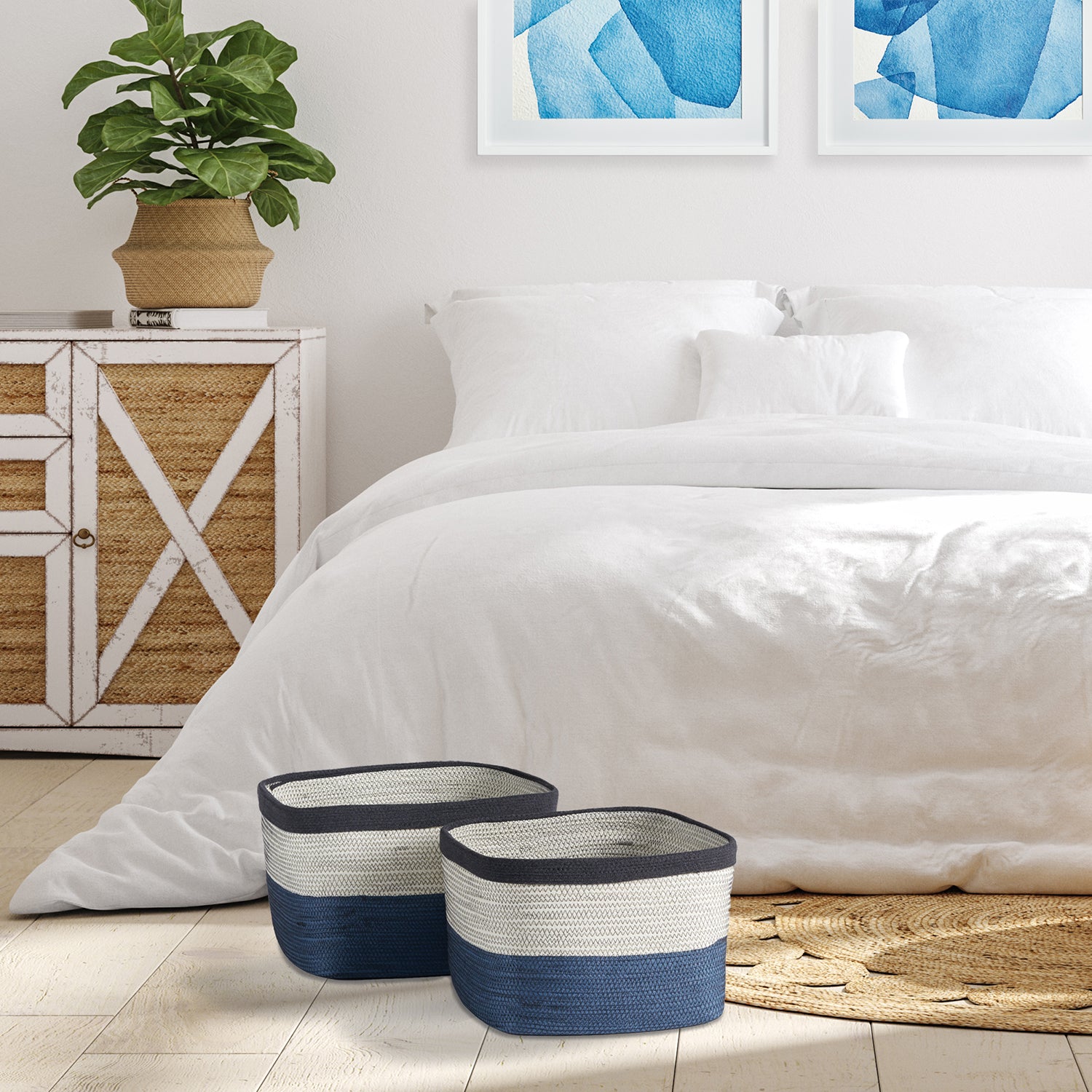 Ayden Rectangular Basket Set of 2