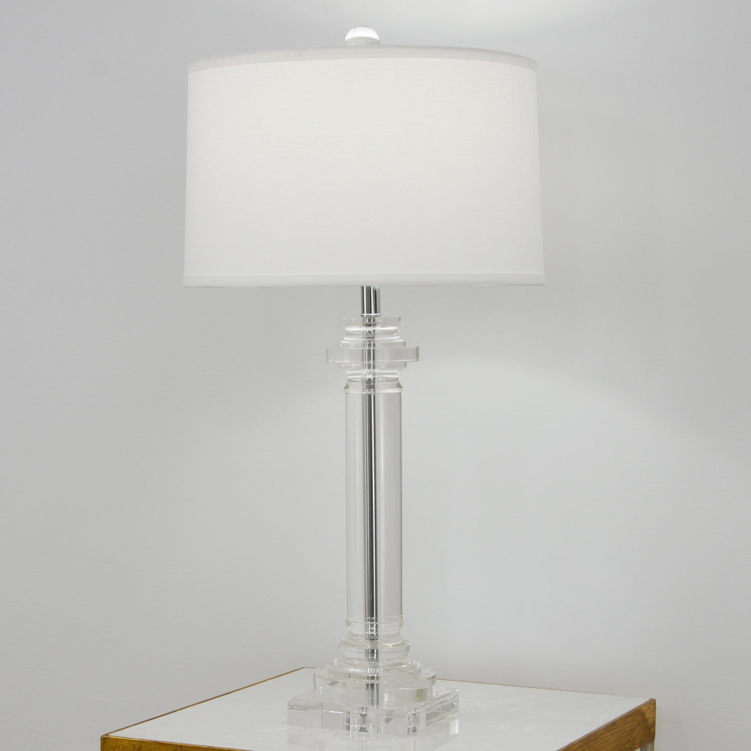 Round Crystal Table Lamp