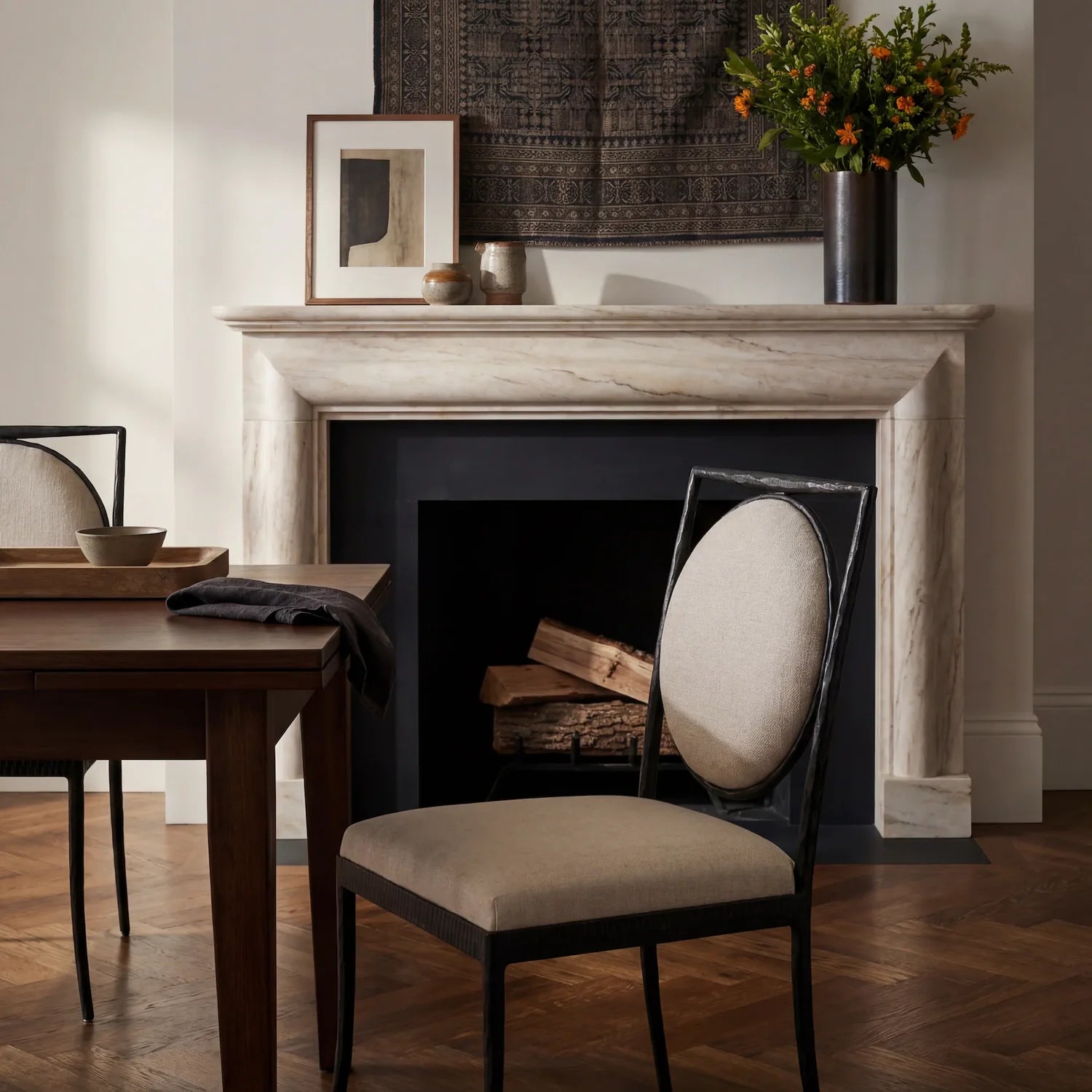 MENO HOME x Co. House Designs Hammersmith Natural Dining Chair Set of 2