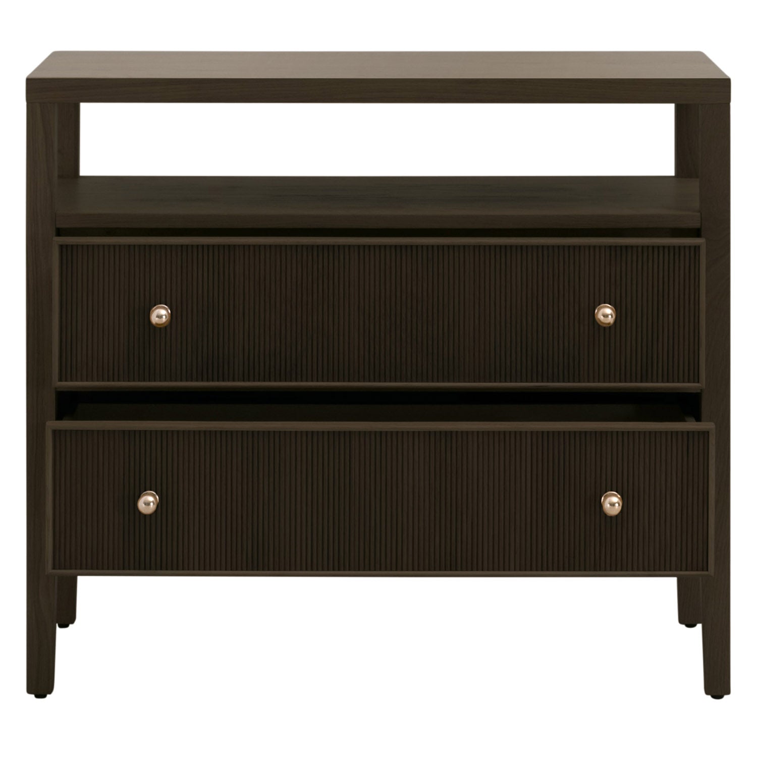 Highland 2 Drawer Open Nightstand Set of 2