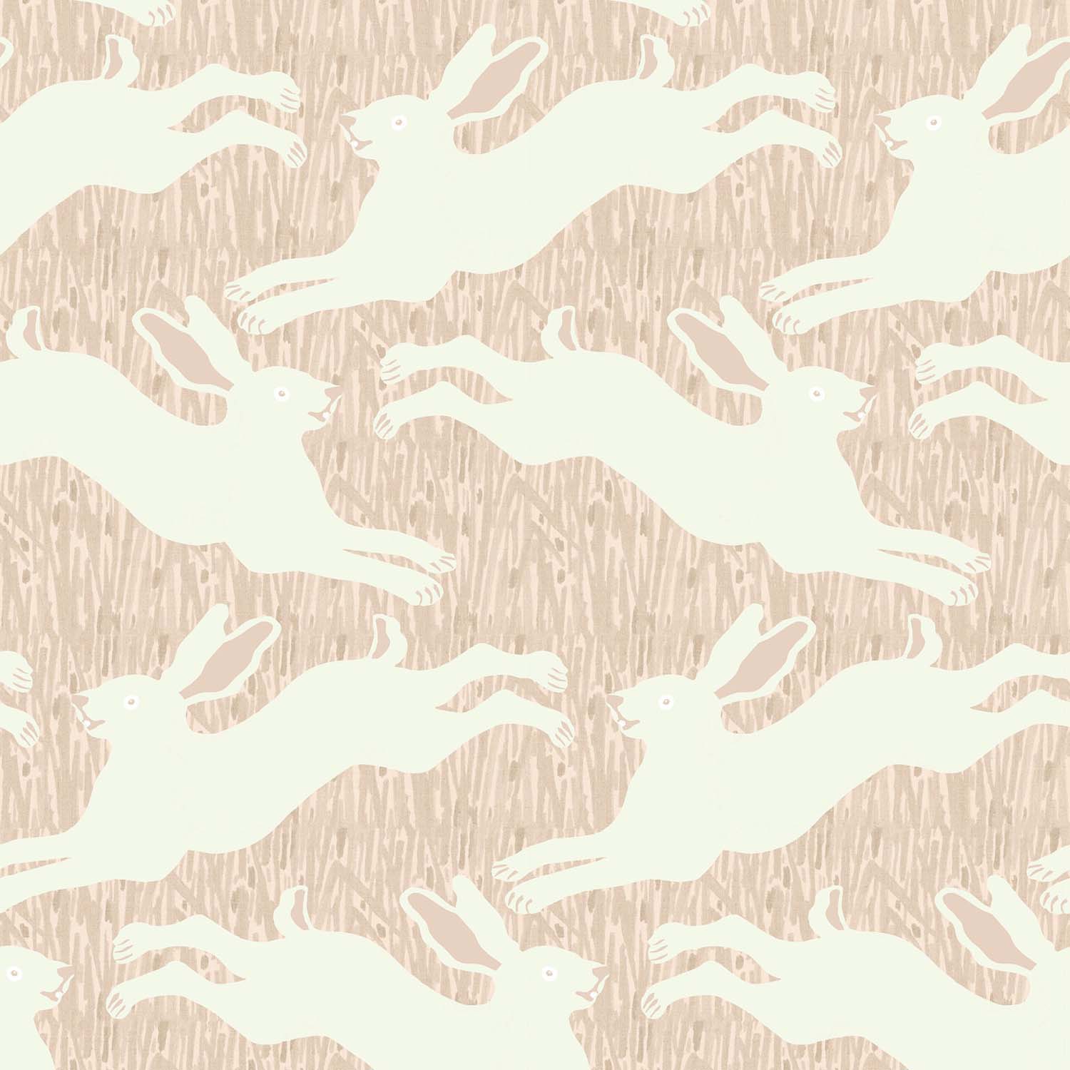 Mitchell Black Hopping Hares Wallpaper
