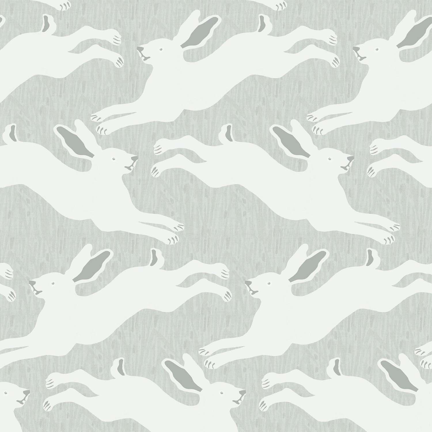 Mitchell Black Hopping Hares Wallpaper