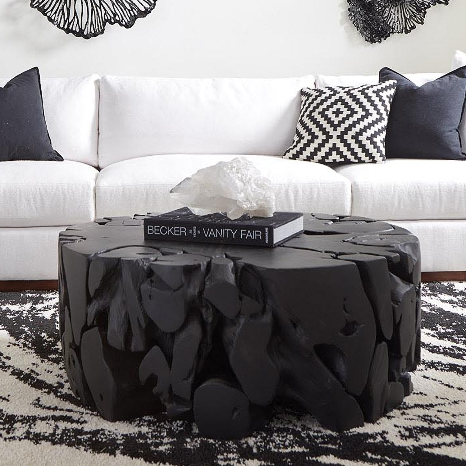 Phillips Collection Teak Chunk Coffee Table