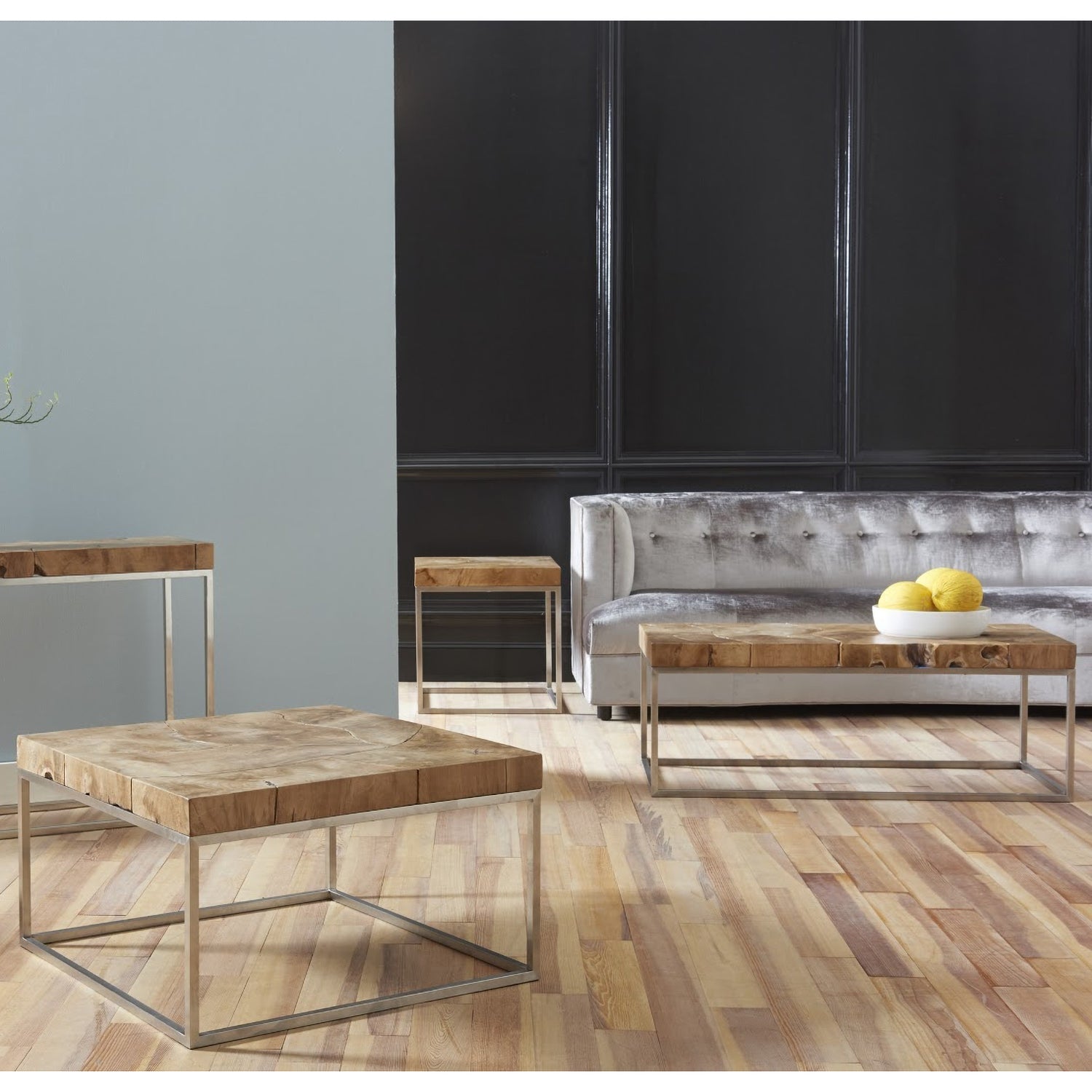 Phillips Collection Teak Puzzle Coffee Table