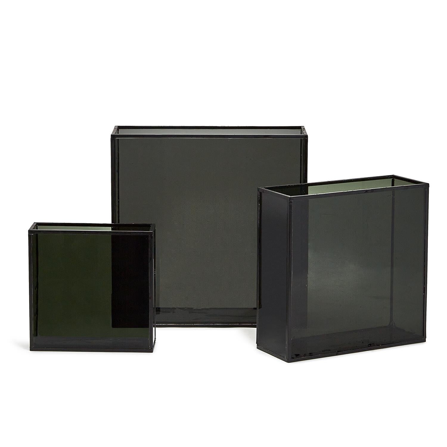 SmokeWindows Square Vase Set of 3