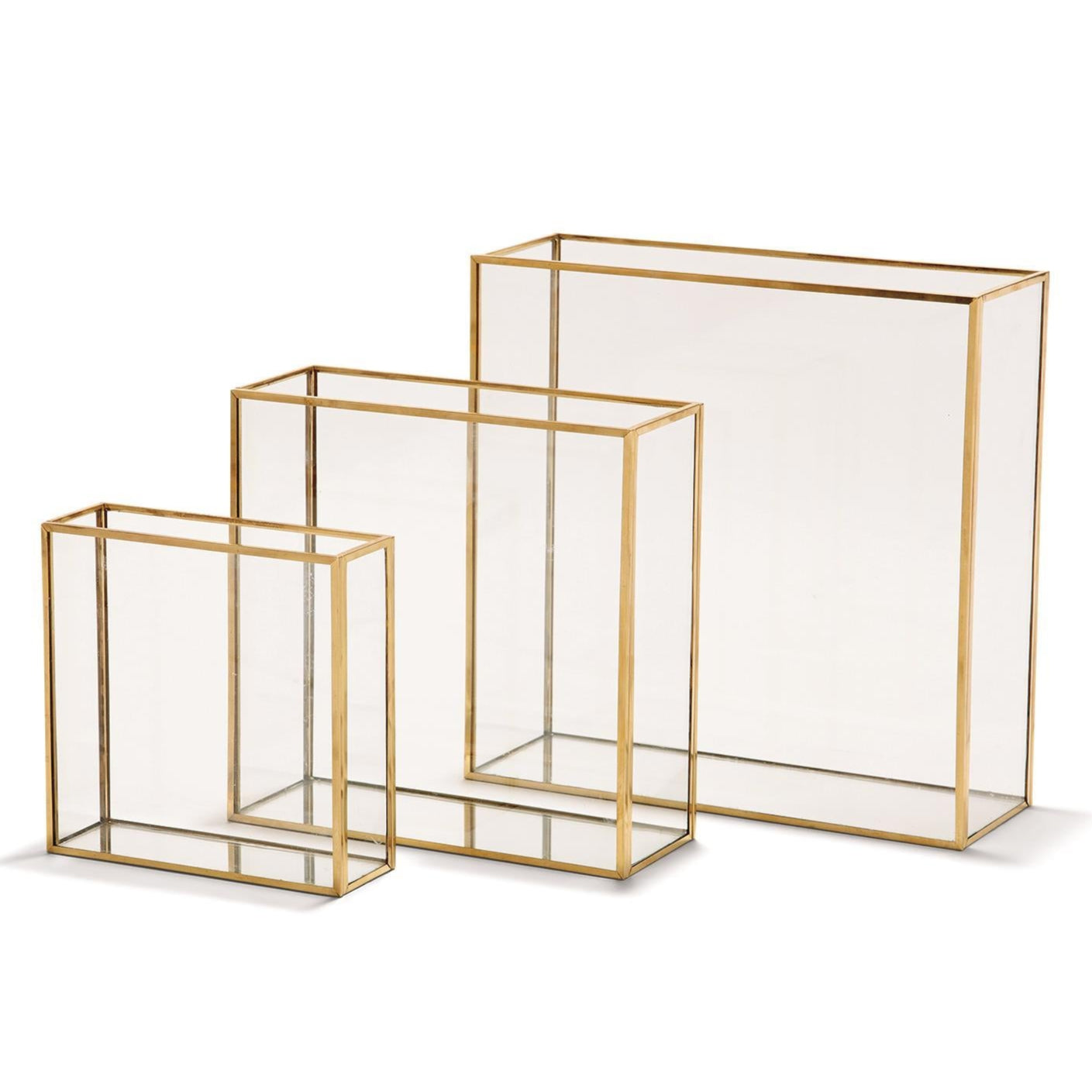 Windows Square Vase Set of 3