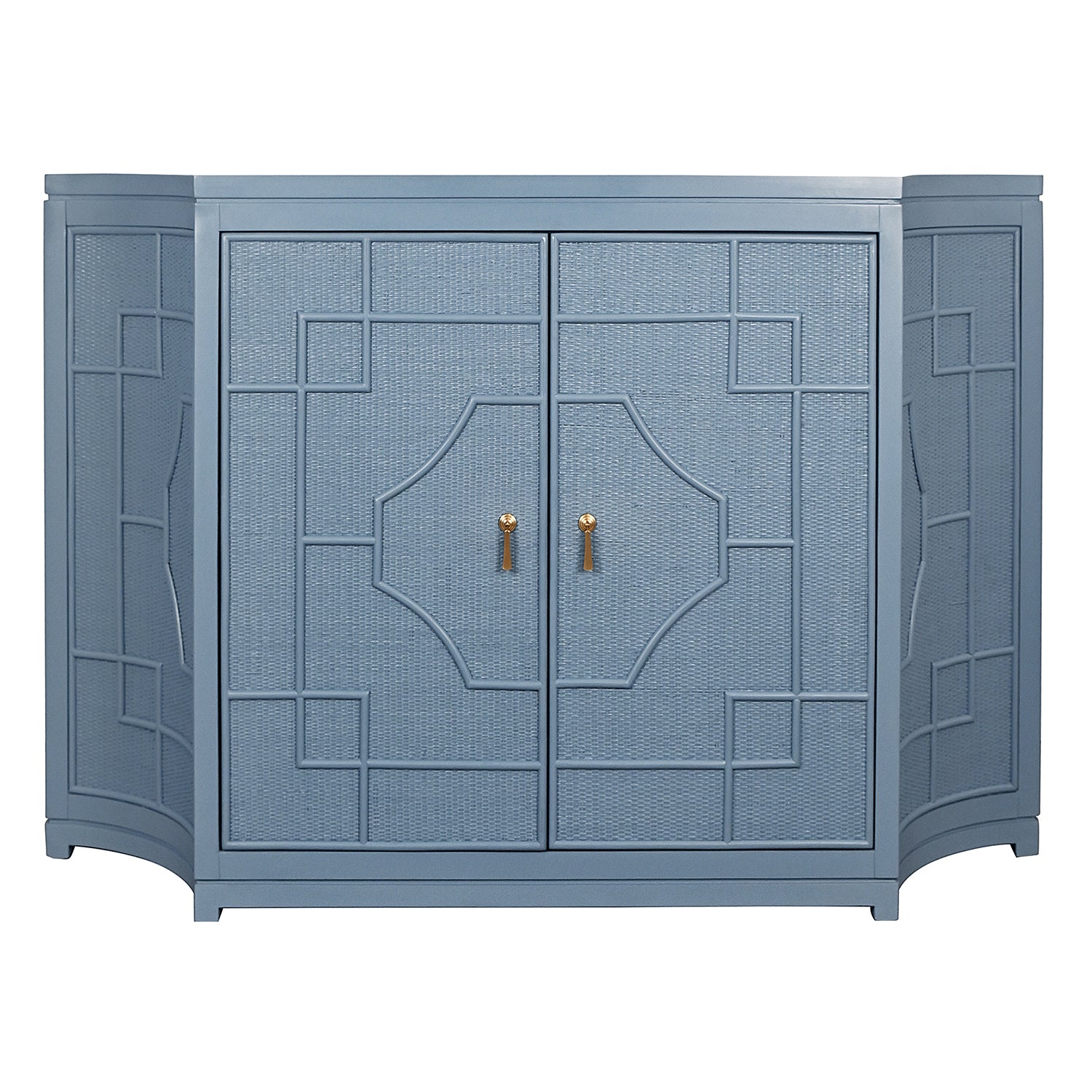 Worlds Away Isabel Capri Blue Two Door Cabinet