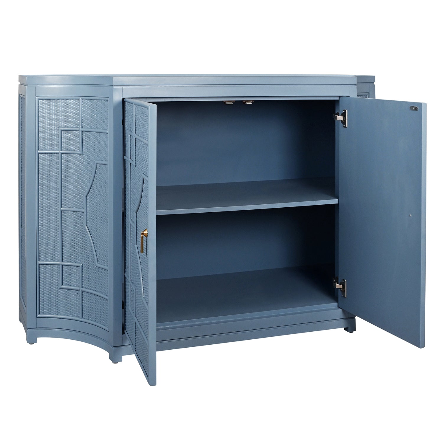 Worlds Away Isabel Capri Blue Two Door Cabinet
