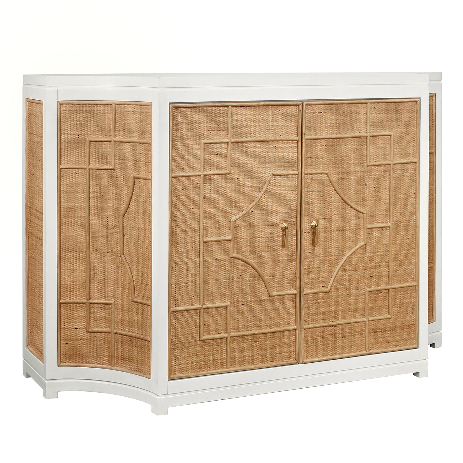 Worlds Away Isabel White Two Door Cabinet
