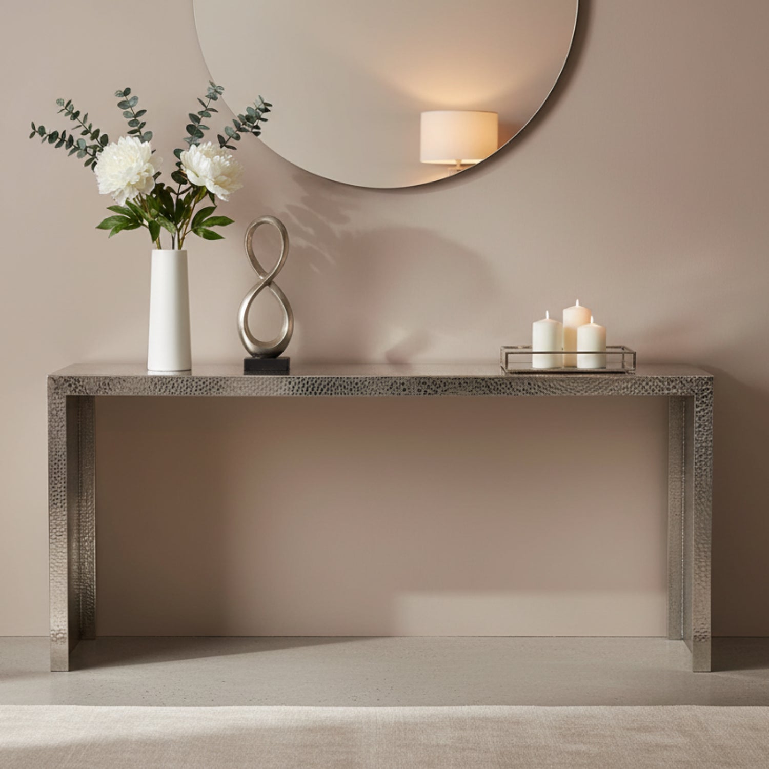 John Richard Silver Serpent Small Console Table