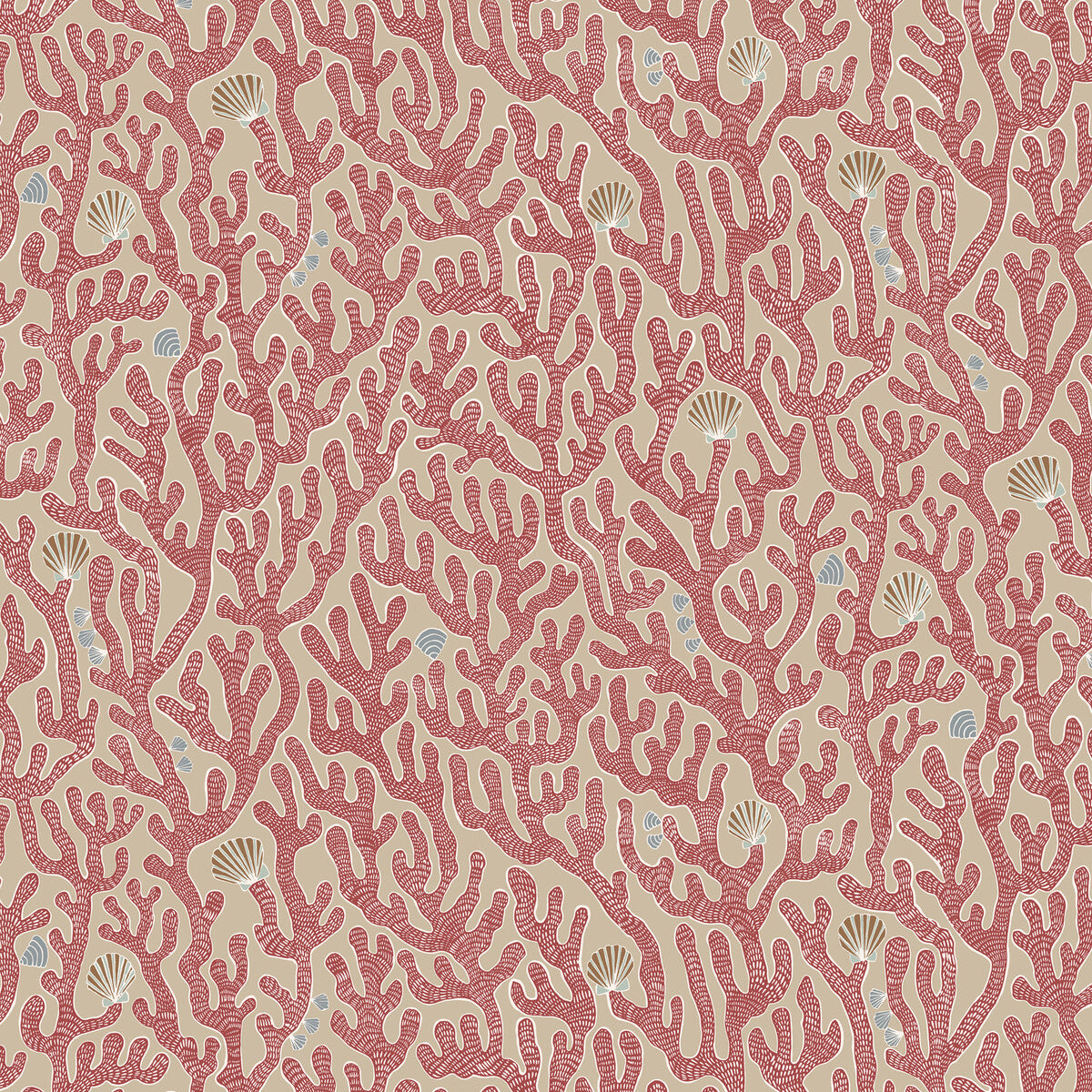 Josephine Munsey x Kravet Couture Coral 1 Wallpaper