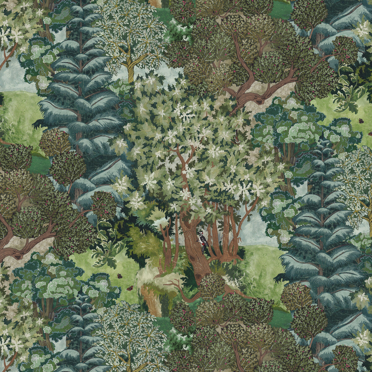 Josephine Munsey x Kravet Couture Miserden Trees 1 Wallpaper