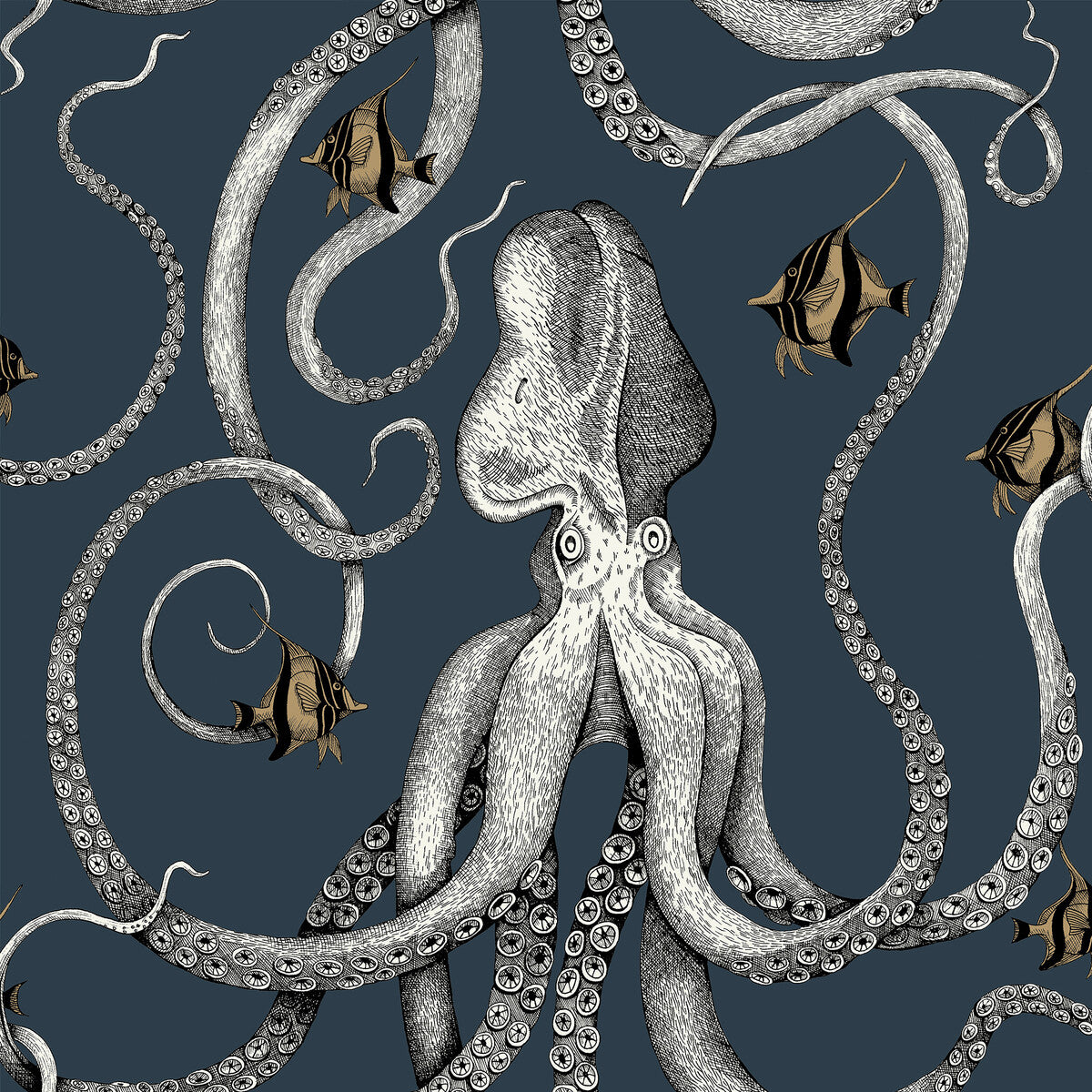 Josephine Munsey x Kravet Couture Octopoda Grand 1 Wallpaper