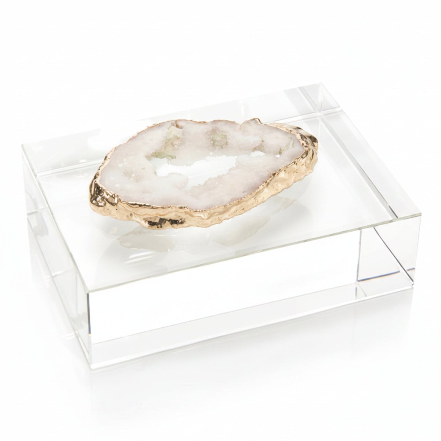 John Richard White Geode on Crystal