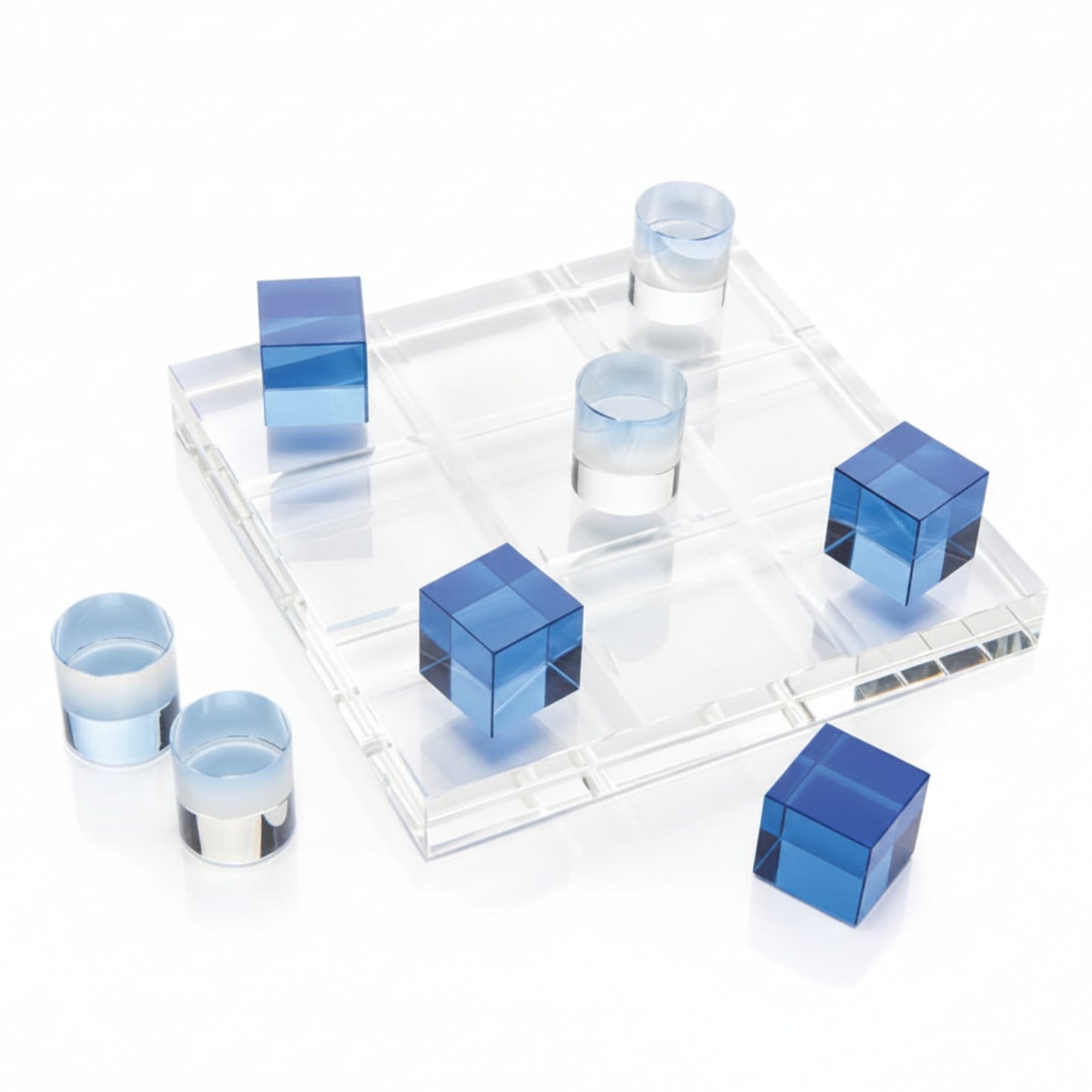 John Richard Crystal Game Board in the Blues