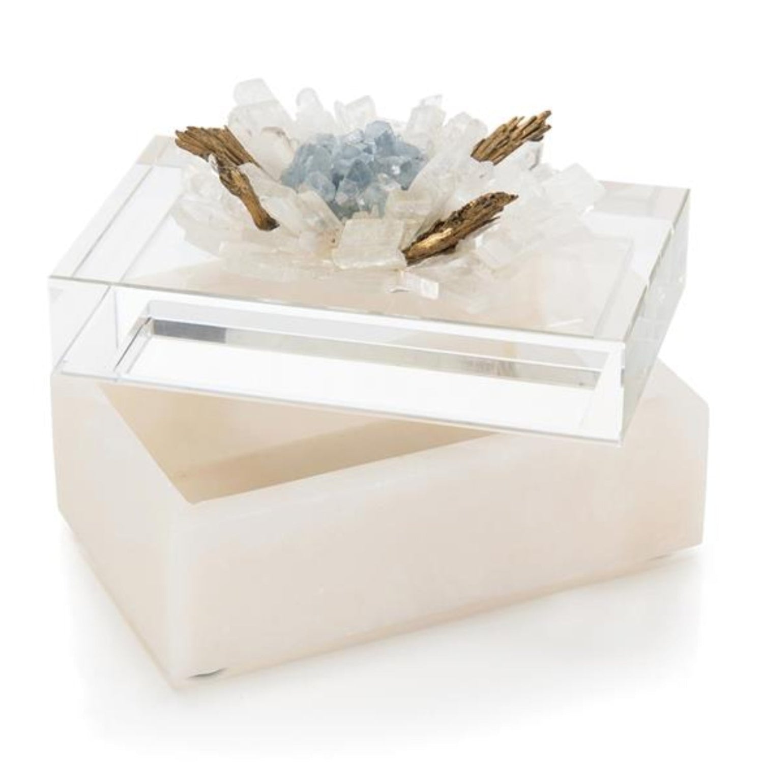 John Richard Festooned in Stones Box With Celestite