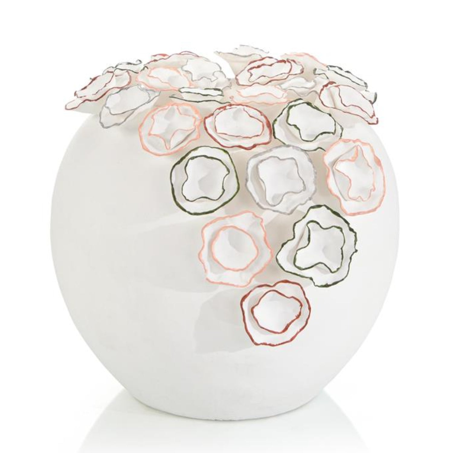 John Richard Pearl White Oval Porcelain Sculpture